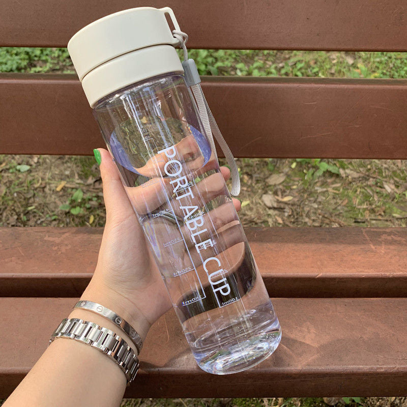 Double Lid Plastic Water Bottle