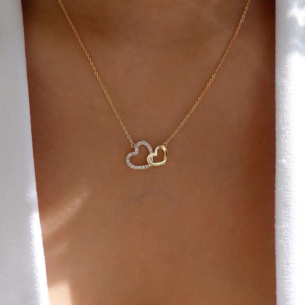 Double-love necklace