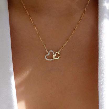 Double-love necklace