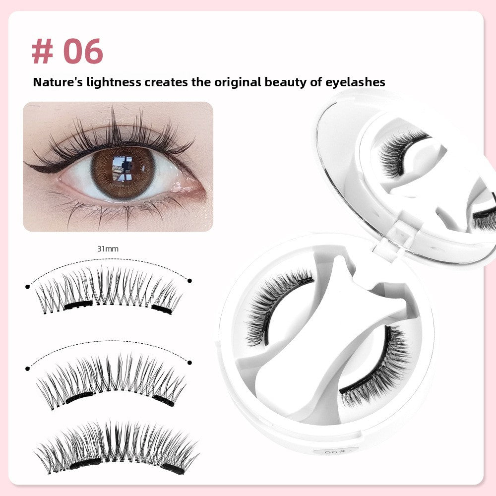 Double-Magnet False Eyelashes – Soft, Curling Magnetic Lashes