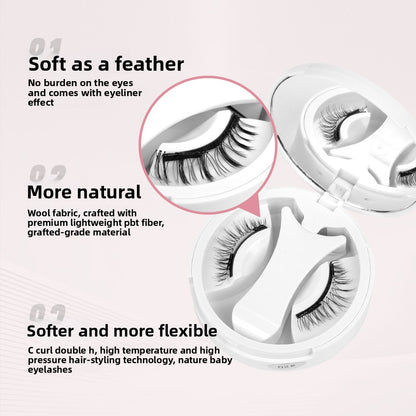 Double-Magnet False Eyelashes – Soft, Curling Magnetic Lashes