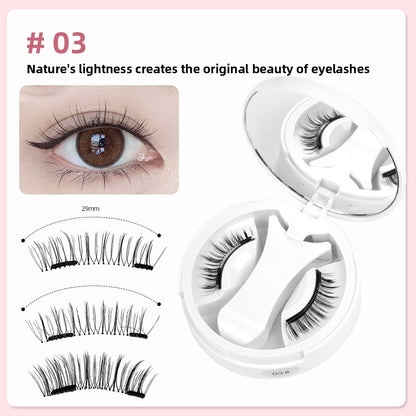 Double-Magnet False Eyelashes – Soft, Curling Magnetic Lashes