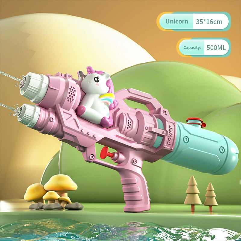 Double-nozzle dinosaur duck water gun water splashing toy