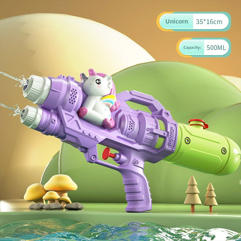 Double-nozzle dinosaur duck water gun water splashing toy