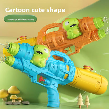 Double-nozzle dinosaur duck water gun water splashing toy
