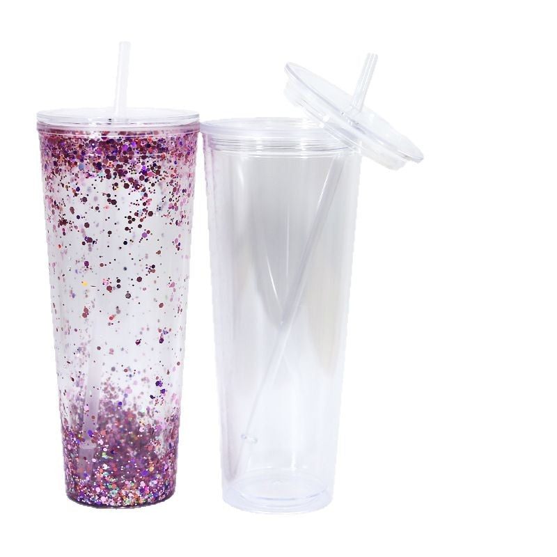 Double Perforated Acrylic Cup with Stopper