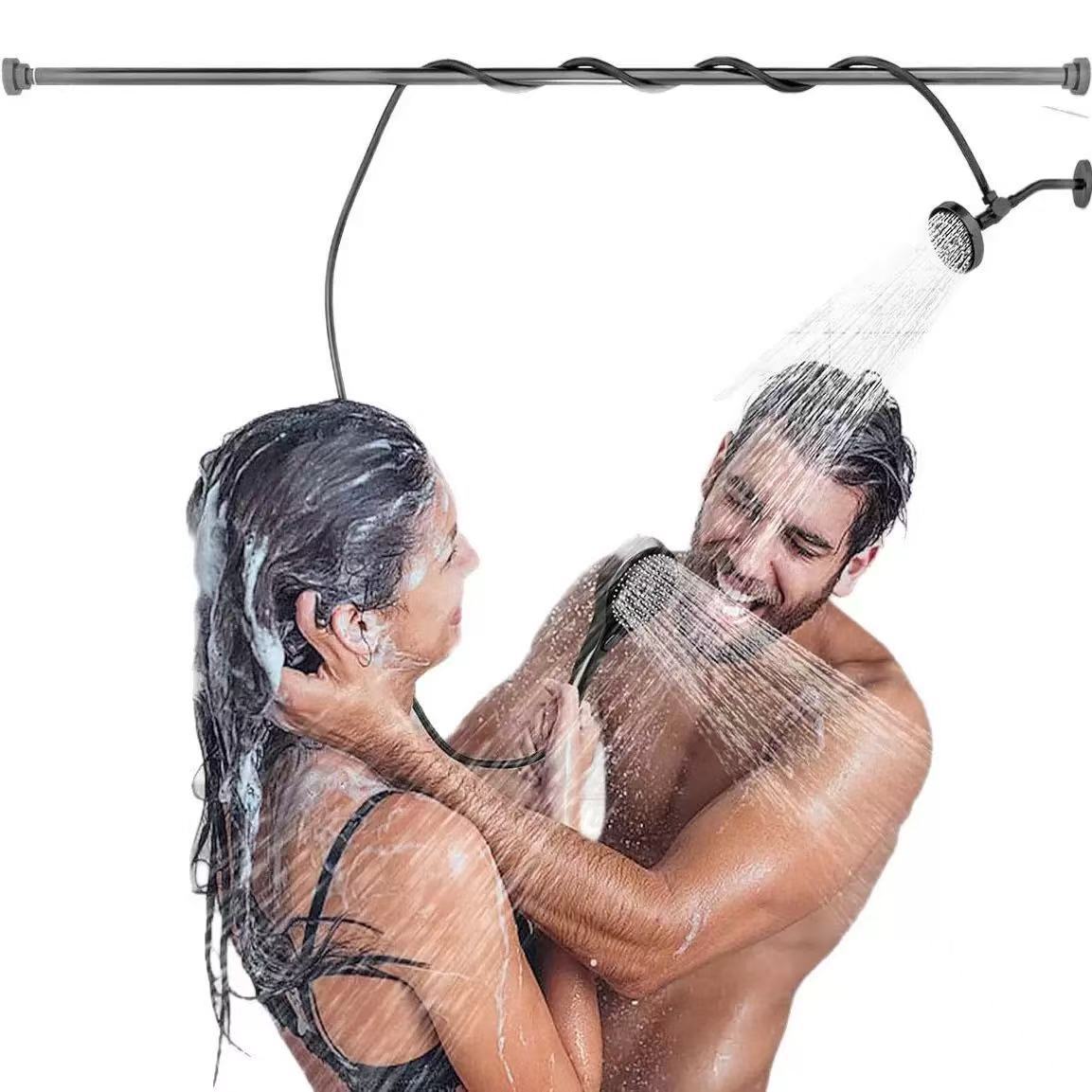 Double-person pressurized showerhead