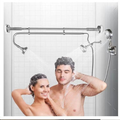 Double-person pressurized showerhead