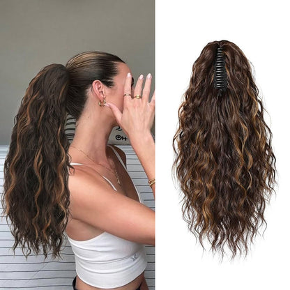 Double Ponytail Wig Synthetic Hair Extensions
