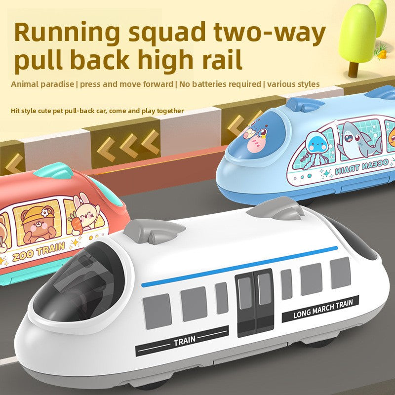 Double Pull-back High-speed Train Toy for Kids