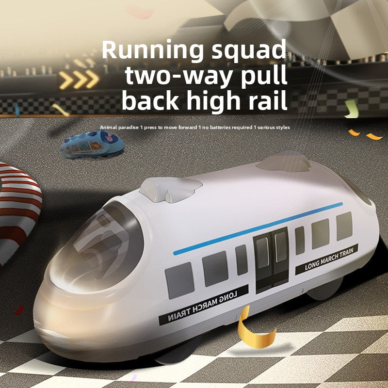 Double Pull-back High-speed Train Toy for Kids