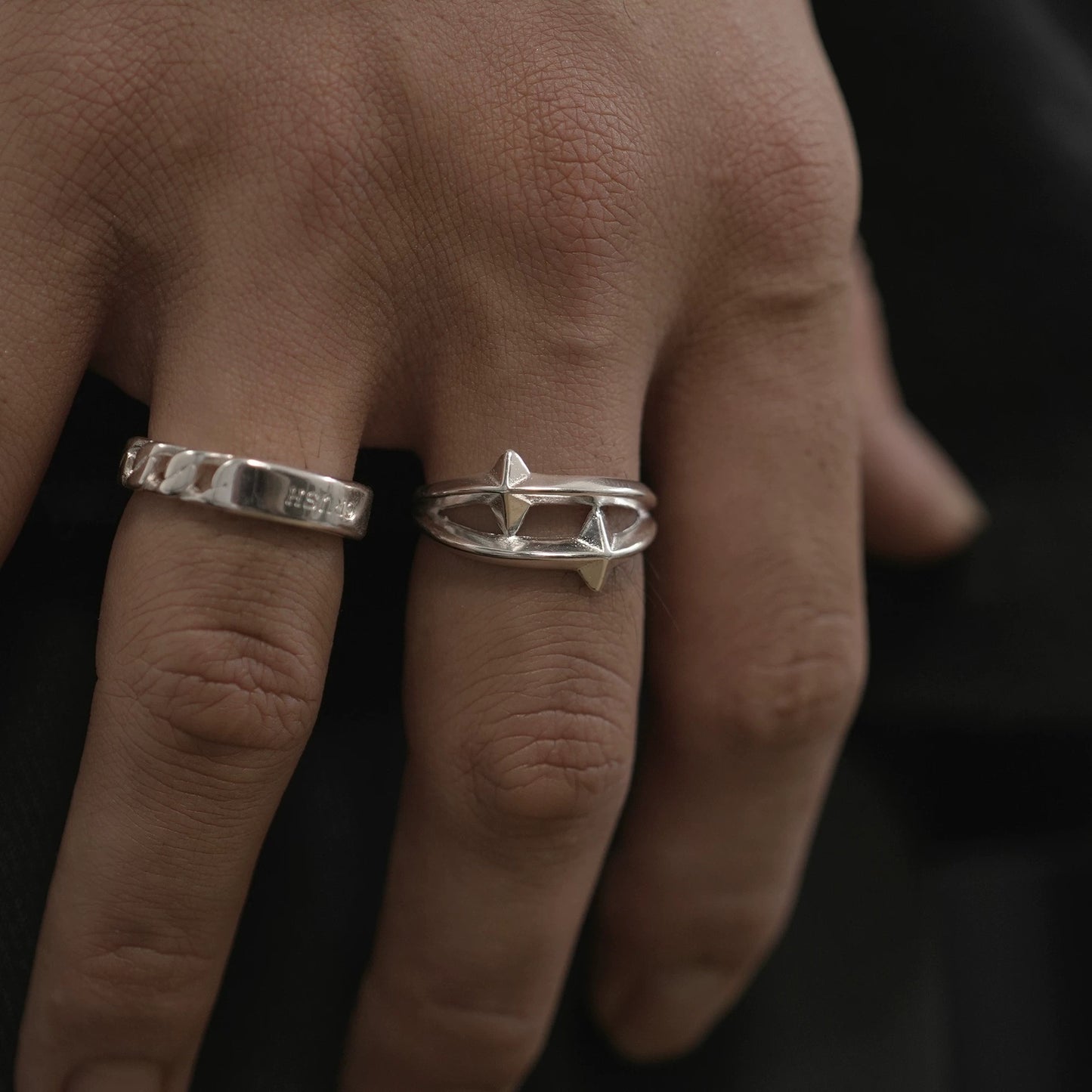 Double Ray Star Ring