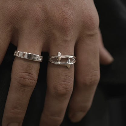 Double Ray Star Ring