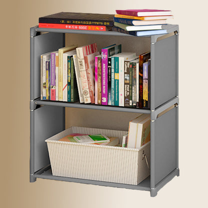 Double-row bookshelf floor storage rack