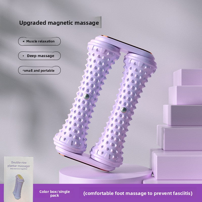 Double-Row Plantar Fascia Roller Foot Massager