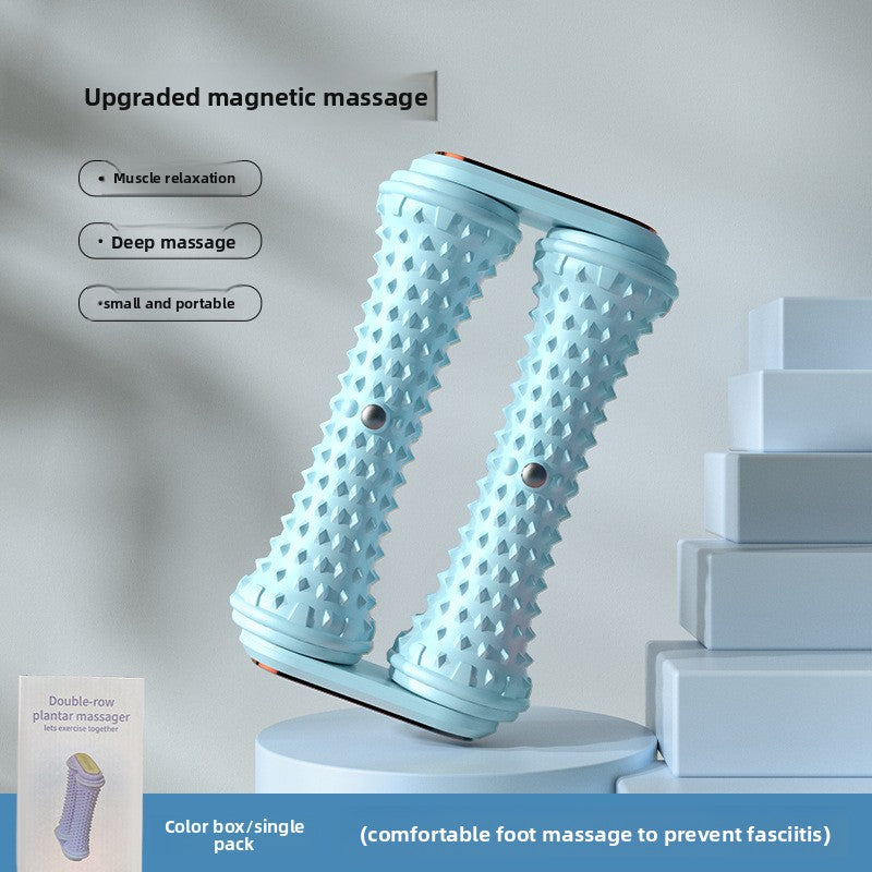 Double-Row Plantar Fascia Roller Foot Massager