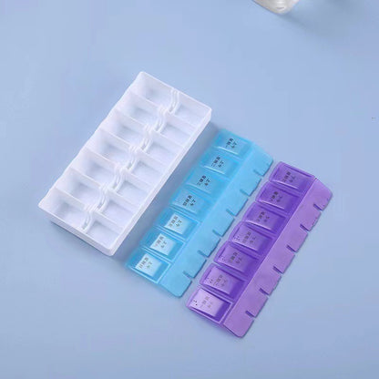 Double-row portable pillbox