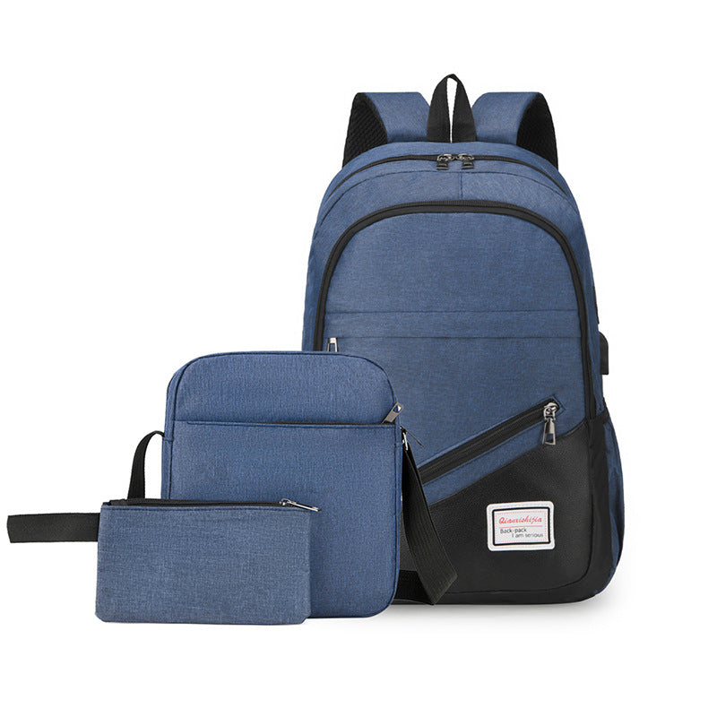 Double-shoulder casual travel bag