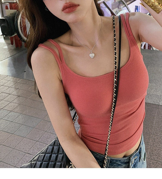 Double shoulder strap suspenders vest