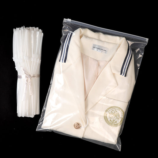Double-Sided 12C Frosted Zipper Bag