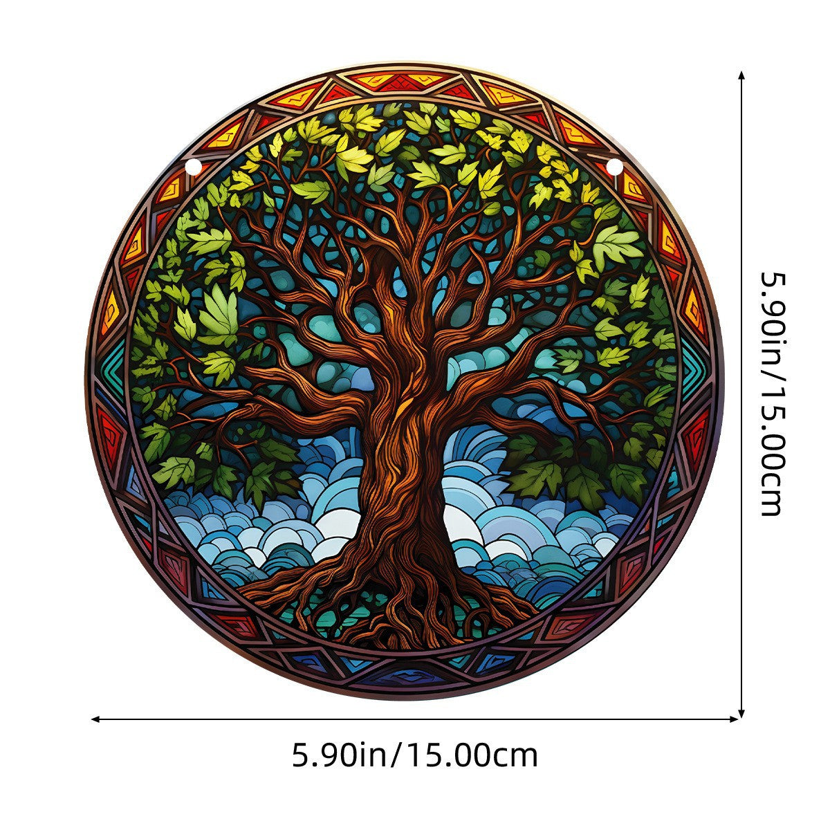 Double-Sided Acrylic Tree of Life Wall Hanging Decoration