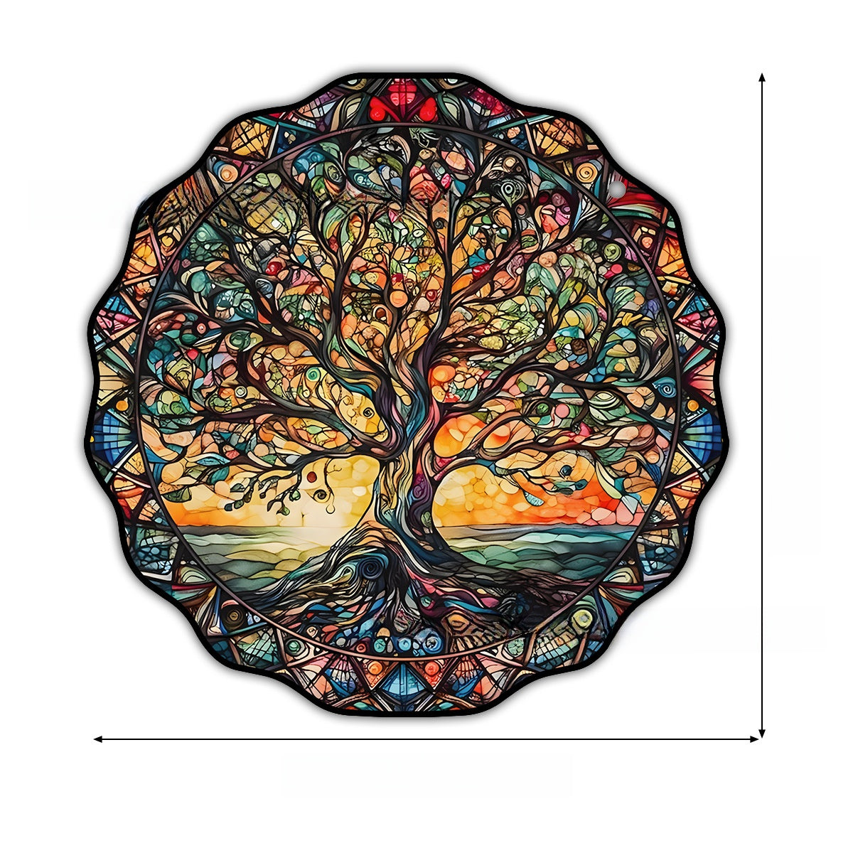 Double-Sided Acrylic Tree of Life Wall Hanging Decoration