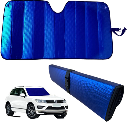 Double-sided aluminum foil windshield cover