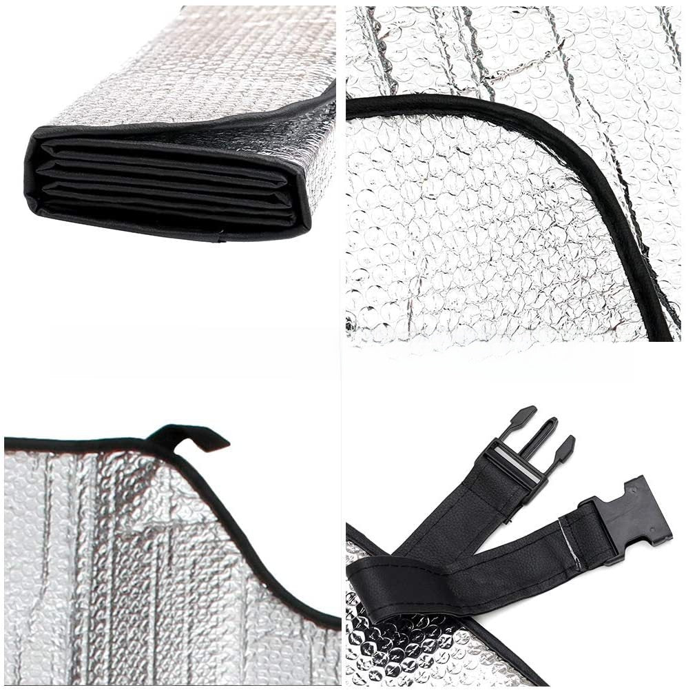 Double-sided aluminum foil windshield cover