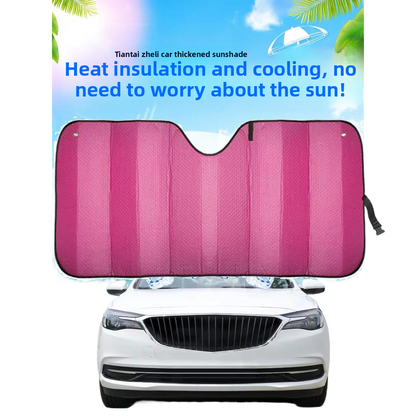 Double-sided aluminum foil windshield cover
