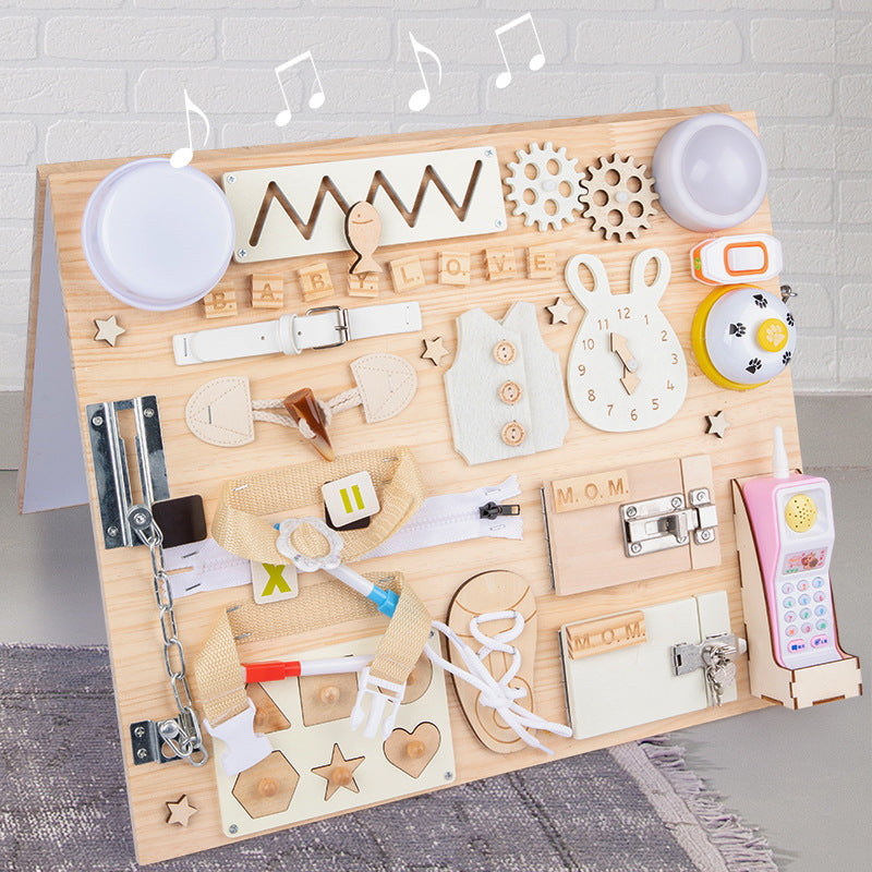 Double-sided Busy Board Montessori Educational Toy for Kids