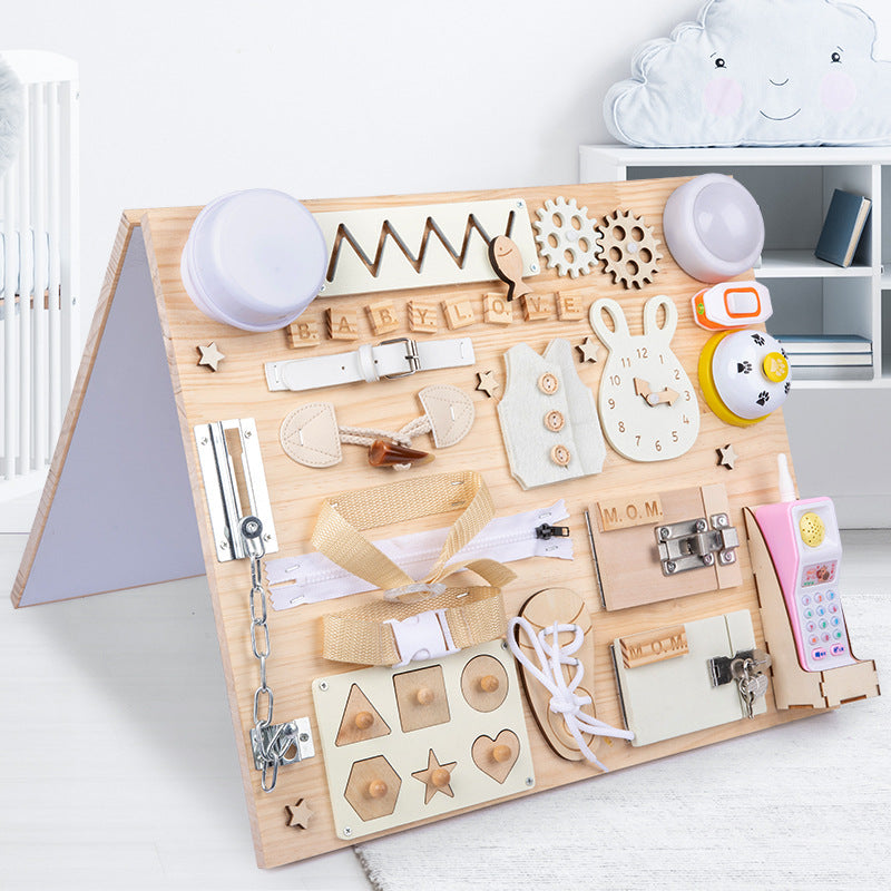 Double-sided Busy Board Montessori Educational Toy for Kids