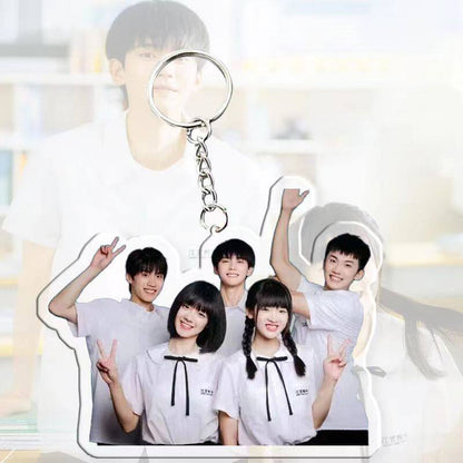Double Sided Character Keychain Backpack Charm