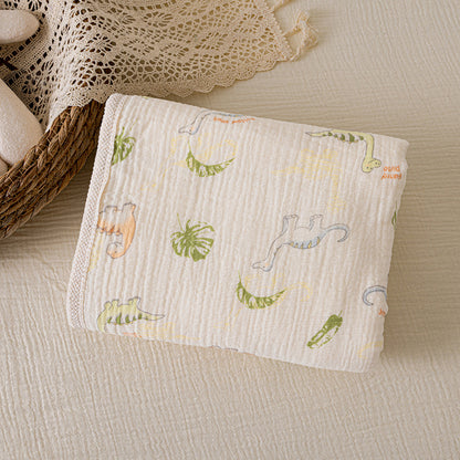 Double-sided double-layer lace baby blanket