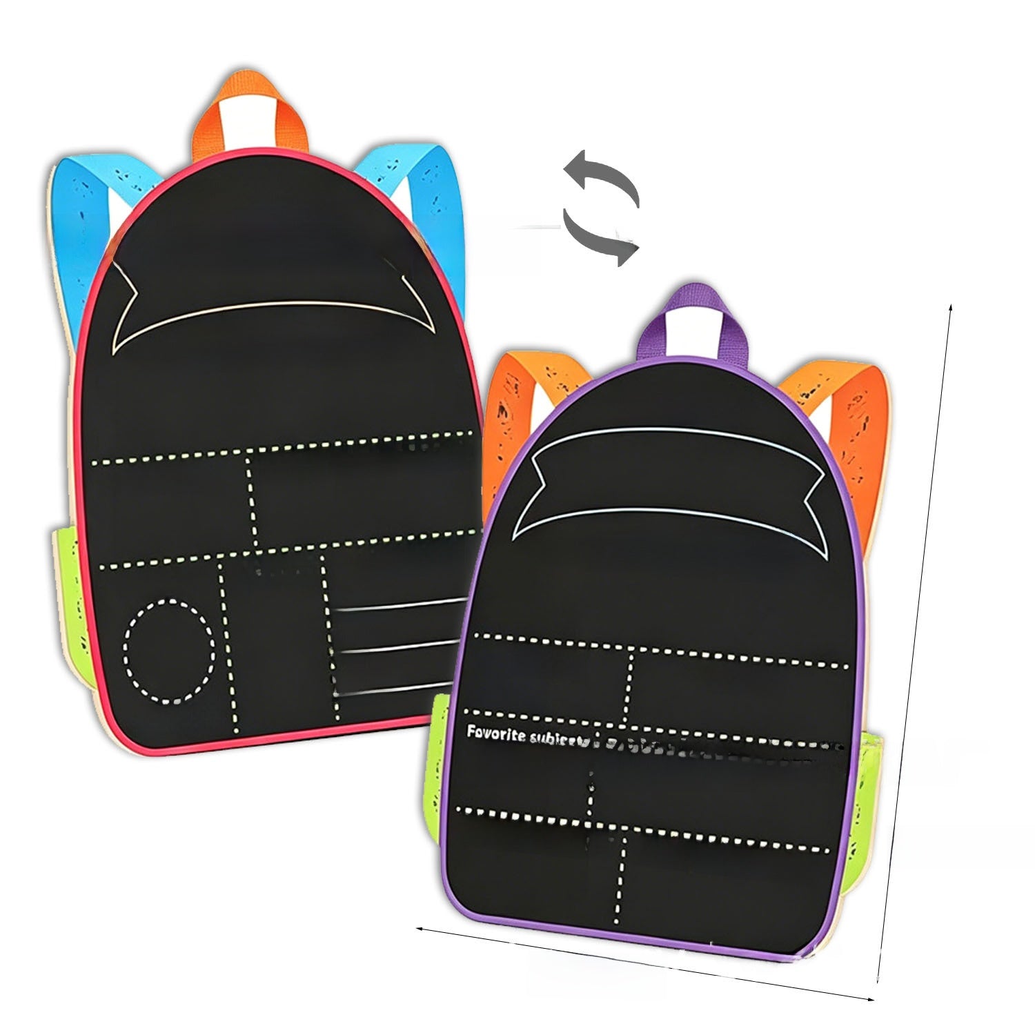 Double-Sided Erasable Photo Message Board
