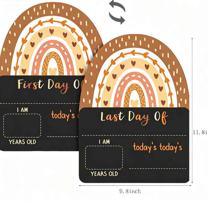 Double-Sided Erasable Photo Message Board