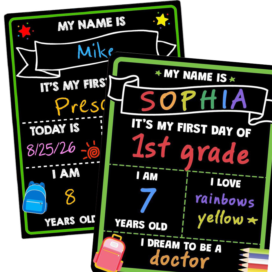 Double Sided Handheld Message Board