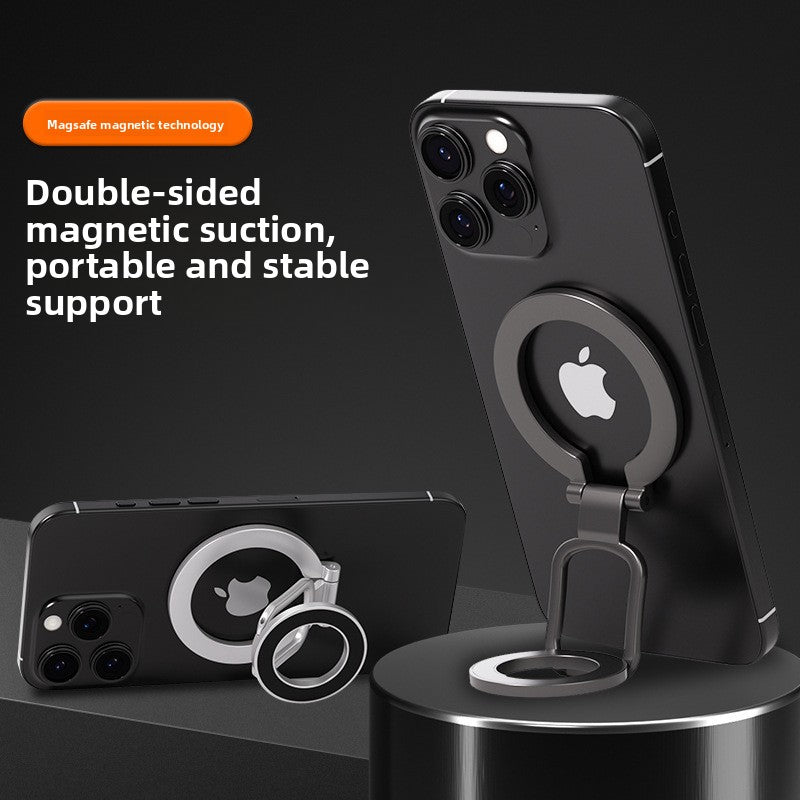 Double-sided magnetic super-thin alloy material mobile phone stand