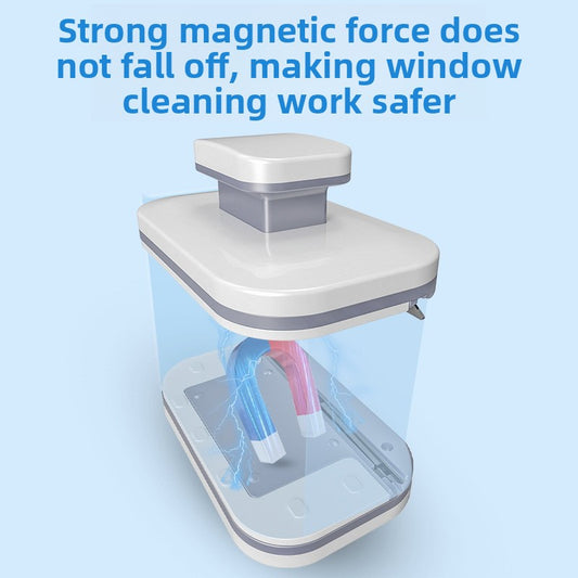 Double-Sided Magnetic Window Cleaner with Scraper