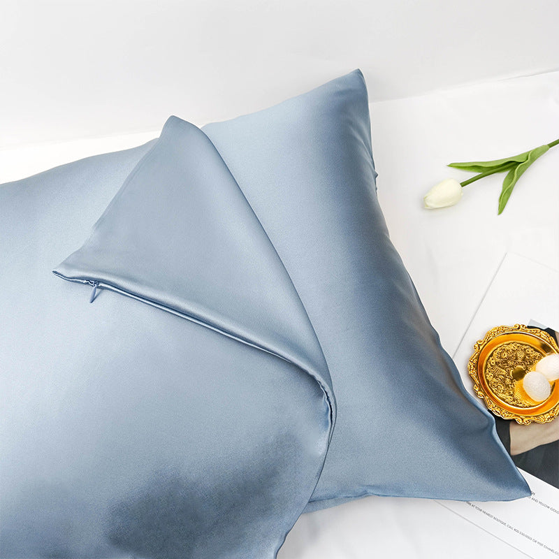 Double-sided Mulberry Silk Pillowcase with Hidden Zipper