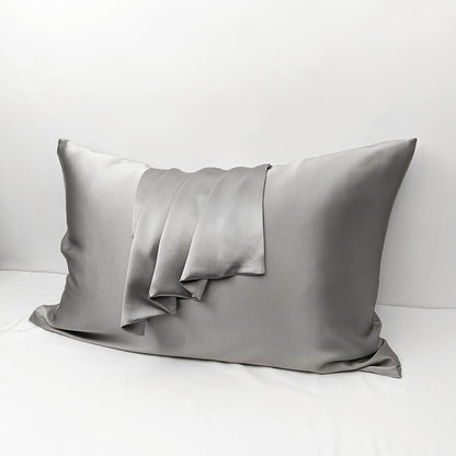 Double-sided Mulberry Silk Pillowcase with Hidden Zipper