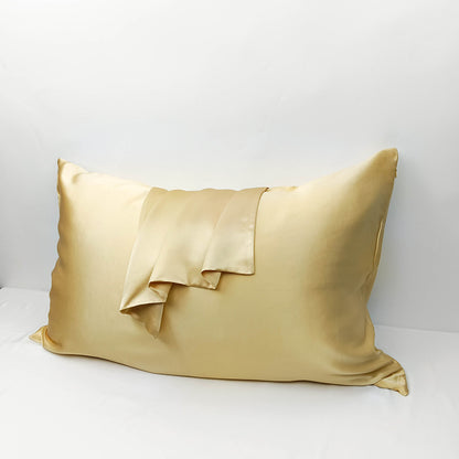 Double-sided Mulberry Silk Pillowcase with Hidden Zipper