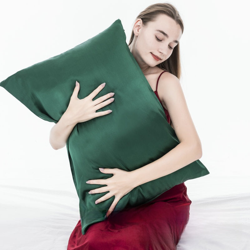 Double-Sided Mulberry Silk Zipper Pillowcase