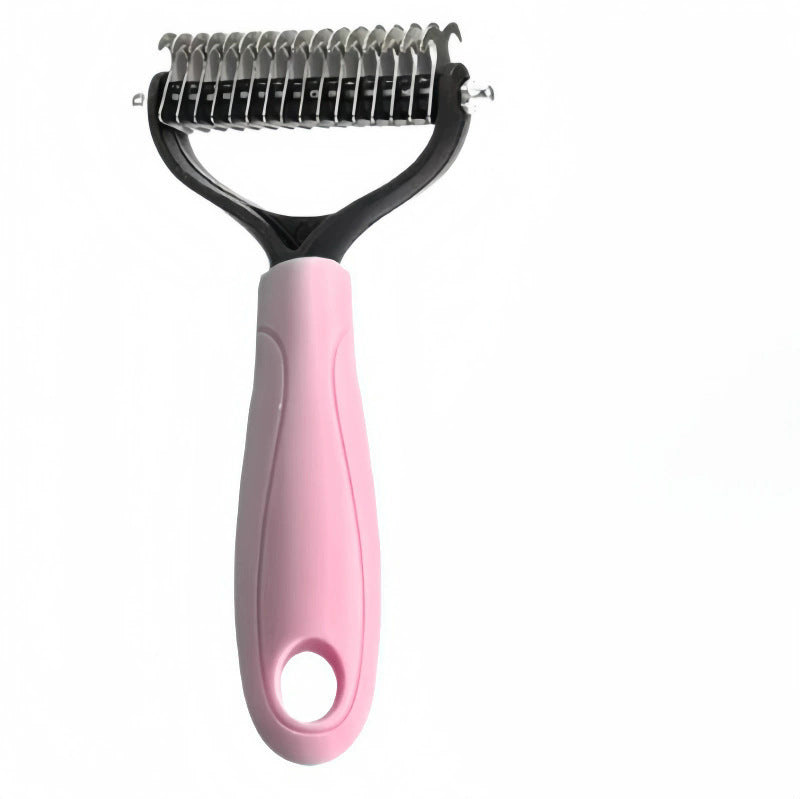 Double-Sided Pet Comb for Detangling and Grooming