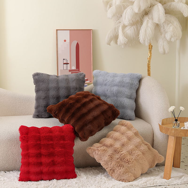 Double Sided Plush Pillow Cover