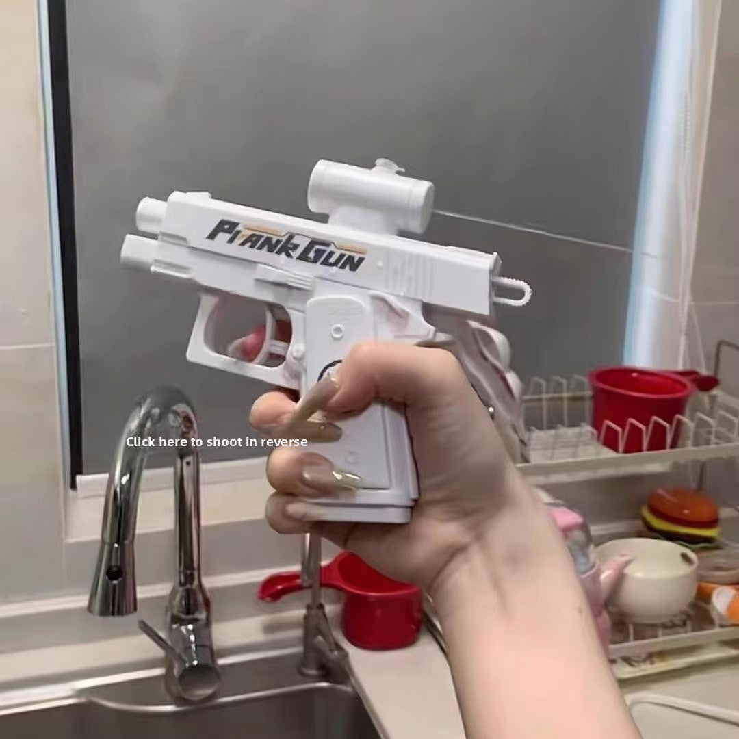 Double-sided reverse-flow water gun toy
