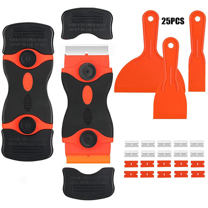 Double-Sided Scraping Tool Set with Replaceable Blades
