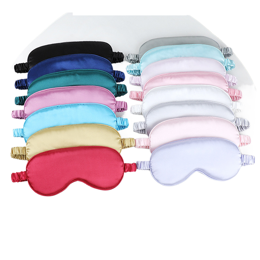 Double-sided silk-look eye mask