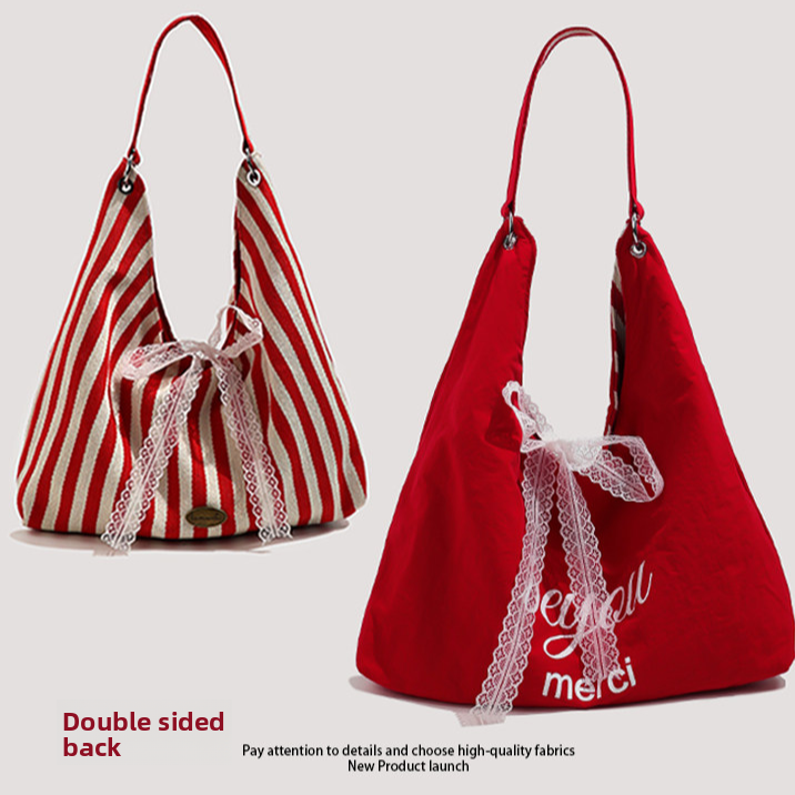 Double-sided single-shoulder bag
