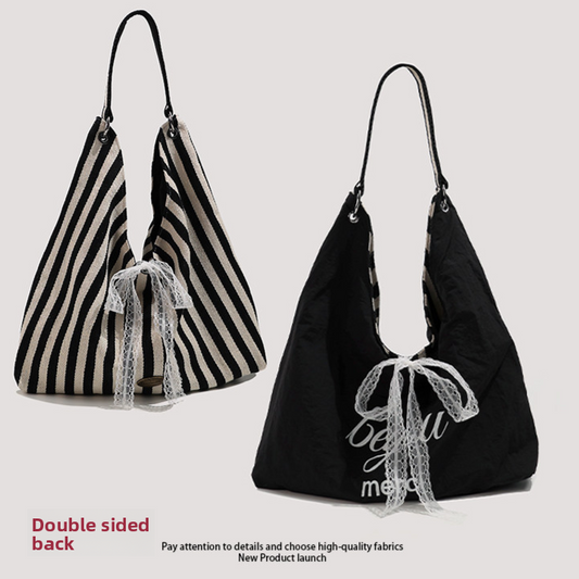Double-sided single-shoulder bag