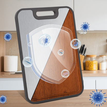Double-sided solid wood cutting board